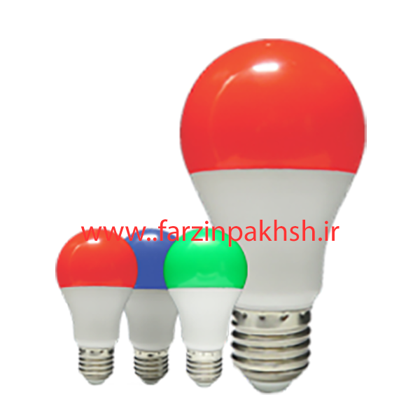 لامپ LED حبابی 9 وات رنگی پارس شهاب پایه E27
