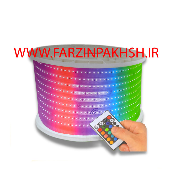 ریسه ال ای دی ۱۰ وات RGB مودی رنگی کلاف 100 متری