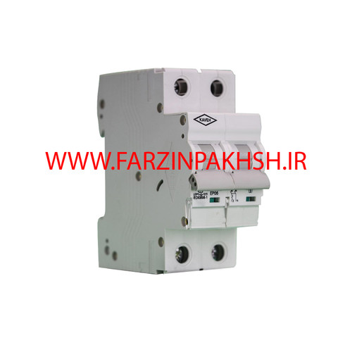 فیوز مینیاتوری دو پل 63 آمپر الکترو کاوه