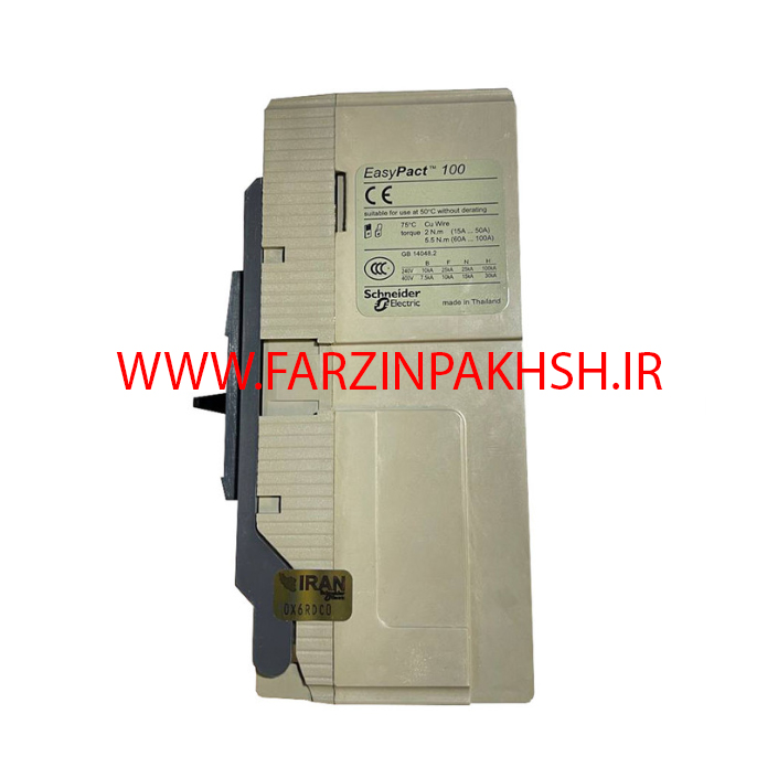 کلید اتوماتیک سه پل 60 آمپر اشنایدر مدل EasyPact EZC100H3060AA FIX