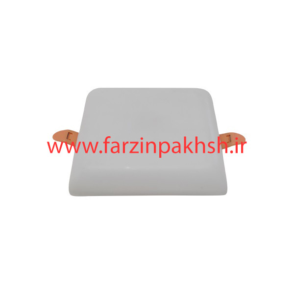 چراغ پنلی فول لایت فنر متحرک SMD توکار 18 وات مربع پارس شهاب مدل زنبق