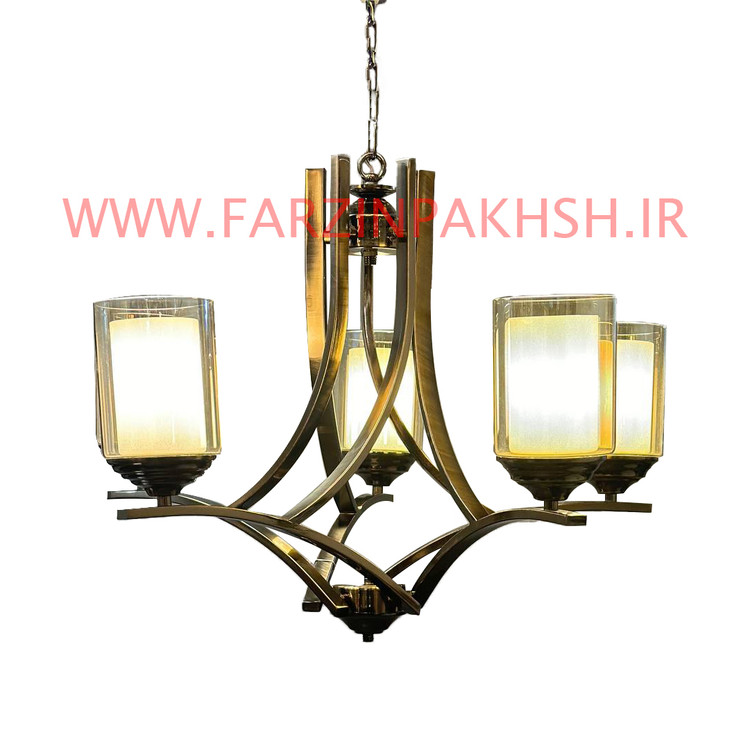 لوستر چکشی 5 شاخه مدل PN00130