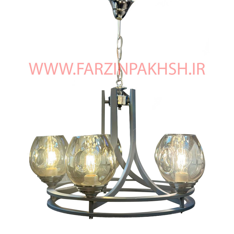لوستر دور رینگ 6 شاخه مدل PN00160