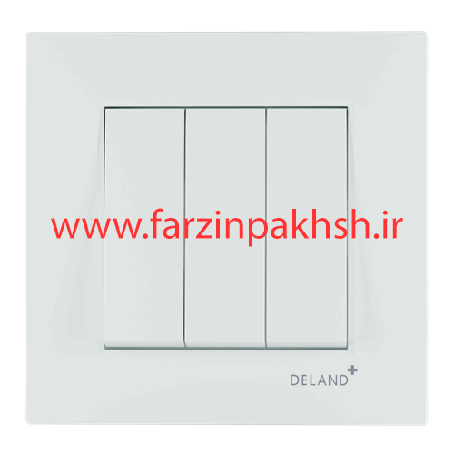 کلید سه پل توکار دلند مدل آسا