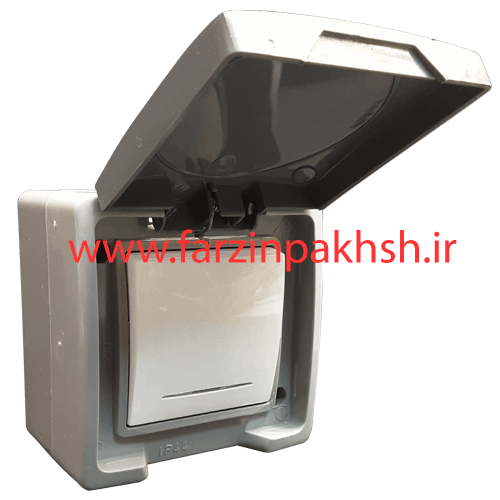 کلید یک پل IP44 روکار دلند مدل سیلور