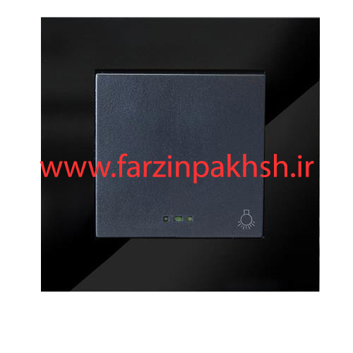 کلید راه پله توکار دلند مدل آسا پلکسی مشکی