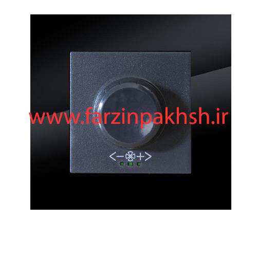 کلید دیمر فن توکار دلند مدل آسا پلکسی مشکی