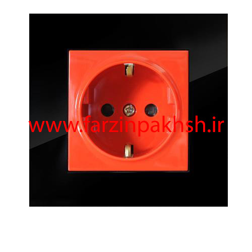 پریز ارت محافظ دار UPS توکار دلند مدل آسا پلکسی مشکی