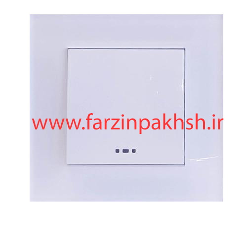 کلید تک پل توکار دلند مدل آسا پلکسی سفید