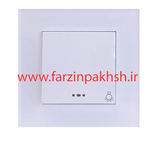 کلید راه پله توکار دلند مدل آسا پلکسی سفید