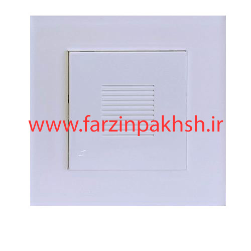 کلید زنگ اخبار (بیزر) توکار دلند مدل آسا پلکسی سفید