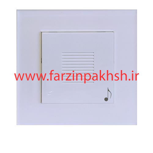 کلید زنگ ملودی توکار دلند مدل آسا پلکسی سفید