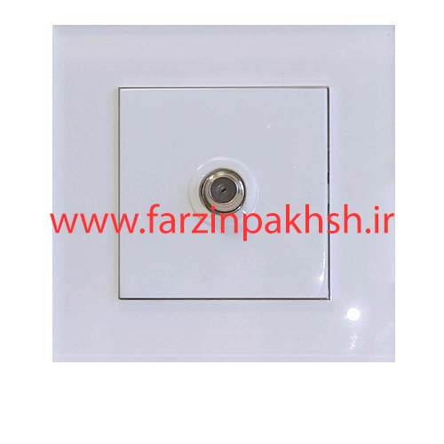 پریز فیش آنتن ماهواره SAT توکار دلند مدل آسا پلکسی سفید