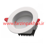 چراغ پنلی SMD توکار 9 وات دایره ای پارس شعاع توس مدل دیپاریس