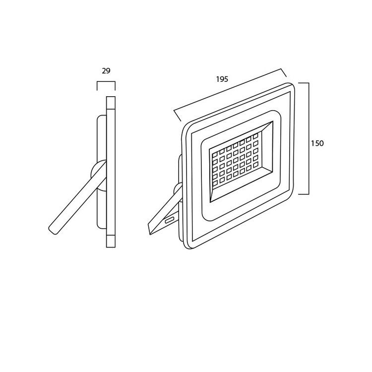پروژکتور رنگی 75 وات پرتو نور توس مدل هانیس