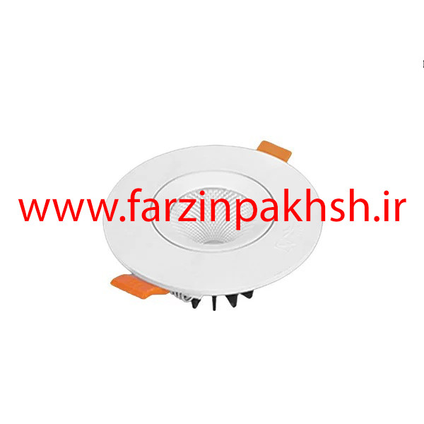 چراغ چشمی COB توکار 7 وات پارس شعاع توس مدل دایره ای متحرک