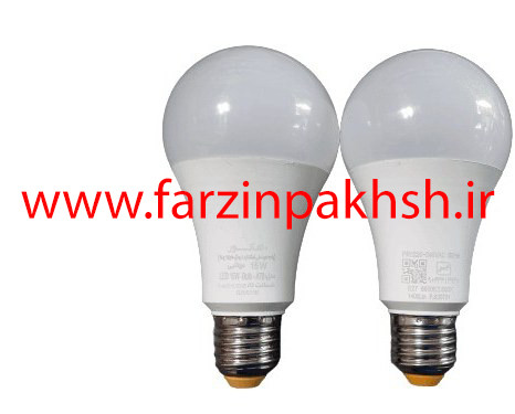 لامپ LED حبابی 15 وات نمانور پایه E27 بسته 2 عددی