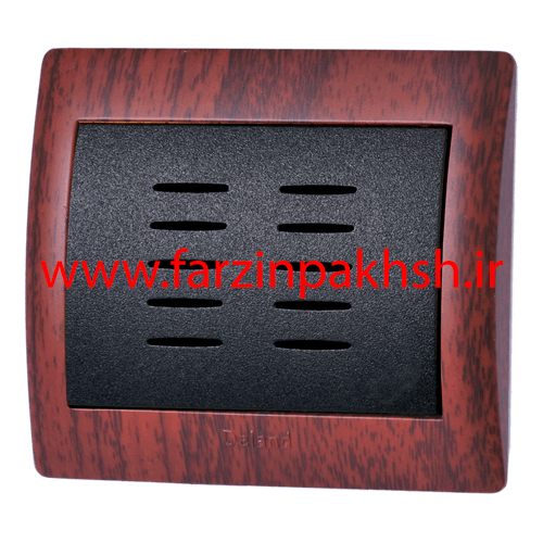 کلید زنگ اخبار (بیزر) توکار دلند مدل آریا چوب ماهاگونی
