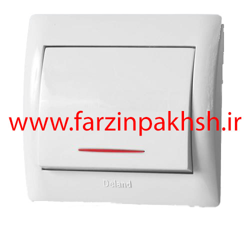 کلید یک پل توکار دلند مدل آریا سفید