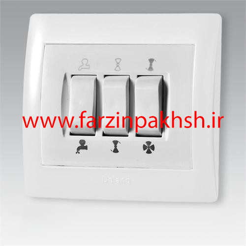 کلید کولر (جدید) توکار دلند مدل آریا سفید