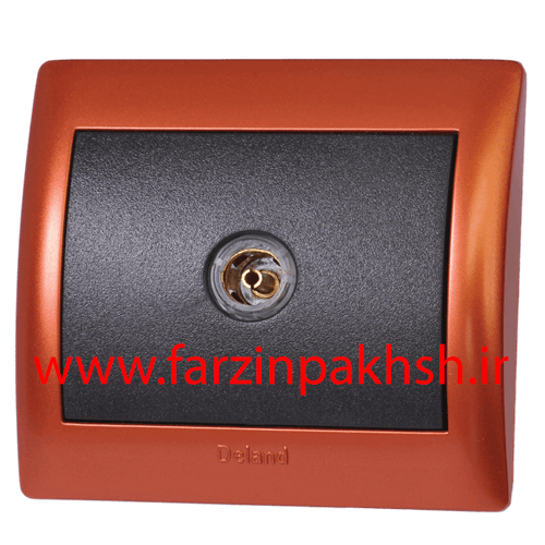 پریز فیش آنتن توکار دلند مدل آریا با قاب رنگی