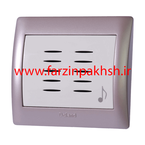 پریز زنگ ملودی توکار دلند مدل آریا با قاب رنگی