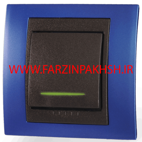 کلید کراکس (صلیبی) توکار دلند مدل آریا با قاب رنگی