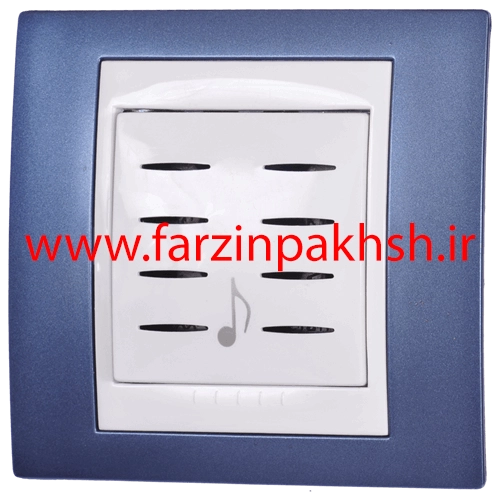 پریز برق زنگ ملودی توکار دلند مدل سیلور رنگ بنفش