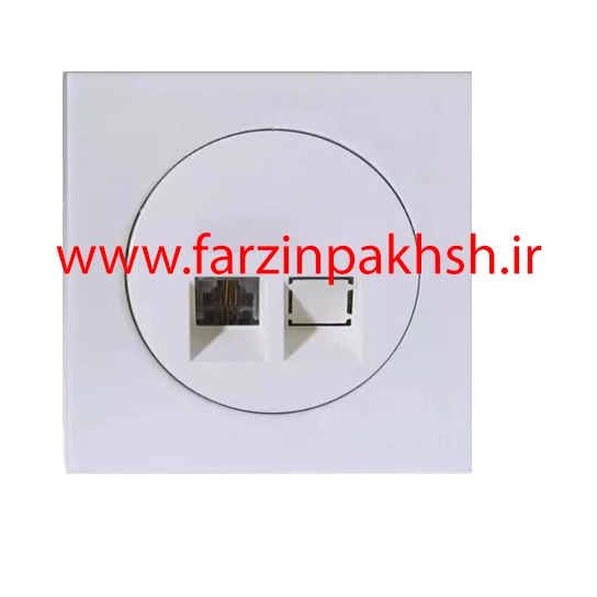 پریز سوکت شبکه cat6 توکار دلند مدل آوا