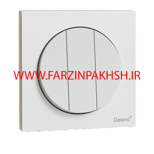 کلید سه پل توکار دلند مدل آوا