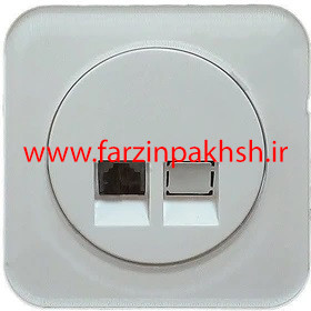 پریز سوکت شبکه cat6 توکار دلند مدل آدا