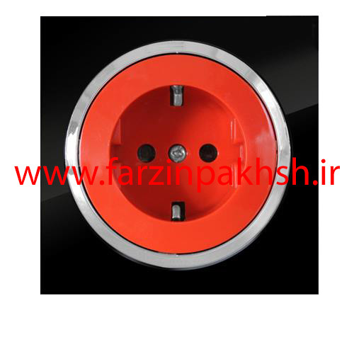 پریز ارت محافظ دار UPS توکار دلند مدل آوا پلکسی قاب مشکی