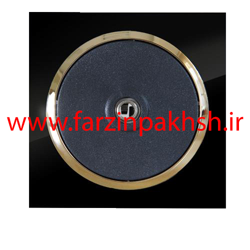 پریز برق فیش آنتن توکار دلند مدل آوا پلکسی قاب مشکی