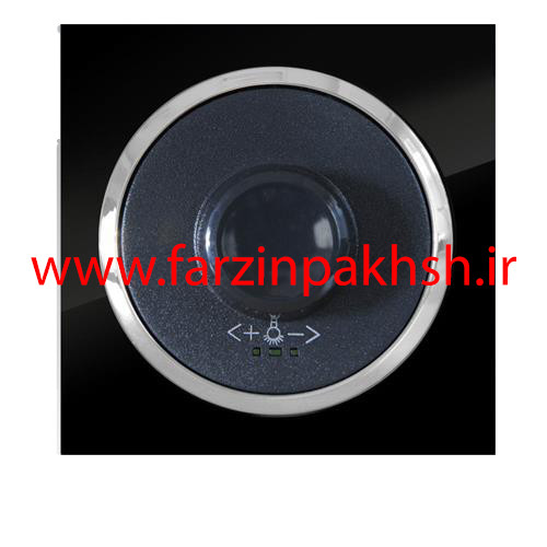 کلید دیمر لامپ(جدید) توکار دلند مدل آوا پلکسی قاب مشکی
