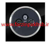 پریز فیش آنتن مرکزی توکار دلند مدل آوا پلکسی قاب مشکی