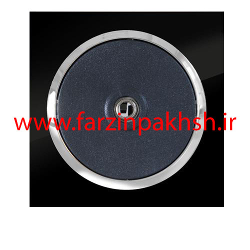 پریز برق فیش آنتن توکار دلند مدل آوا پلکسی قاب مشکی