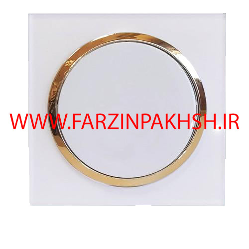 کلید یک پل توکار دلند مدل آوا پلکسی قاب سفید