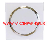 کلید یک پل توکار دلند مدل آوا پلکسی قاب سفید