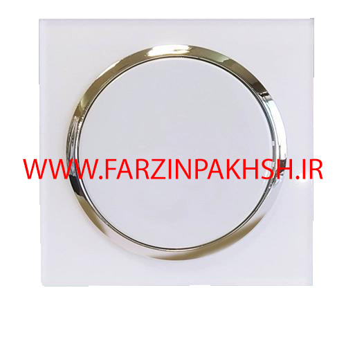 کلید یک پل توکار دلند مدل آوا پلکسی قاب سفید