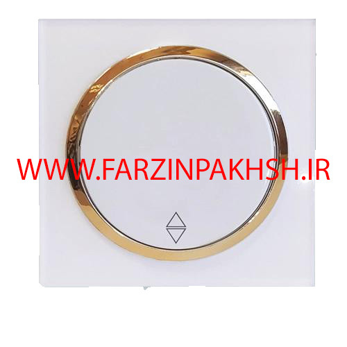 کلید تبدیل توکار دلند مدل آوا پلکسی قاب سفید