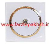 پریز فیش آنتن ماهواره توکار دلند مدل آوا پلکسی قاب سفید