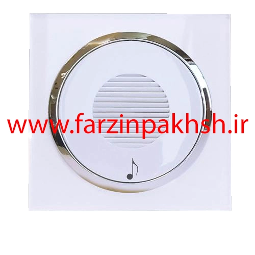 پریز زنگ ملودی توکار دلند مدل آوا پلکسی قاب سفید