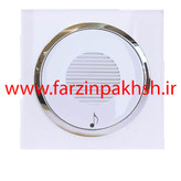 پریز زنگ ملودی توکار دلند مدل آوا پلکسی قاب سفید