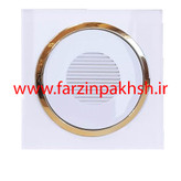 پریز زنگ اخبار (بیزر) توکار دلند مدل آوا پلکسی قاب سفید