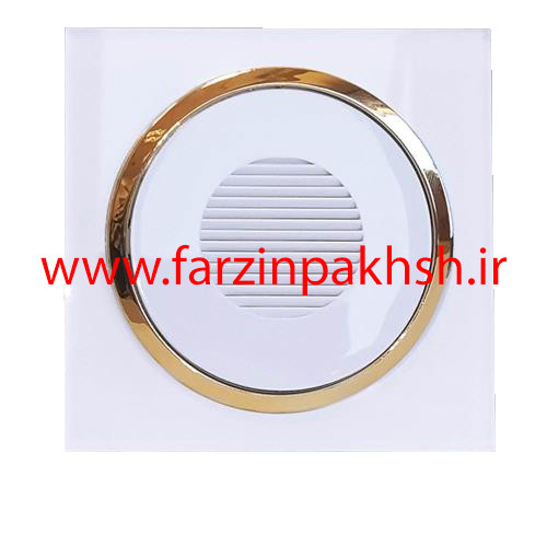 پریز زنگ اخبار (بیزر) توکار دلند مدل آوا پلکسی قاب سفید