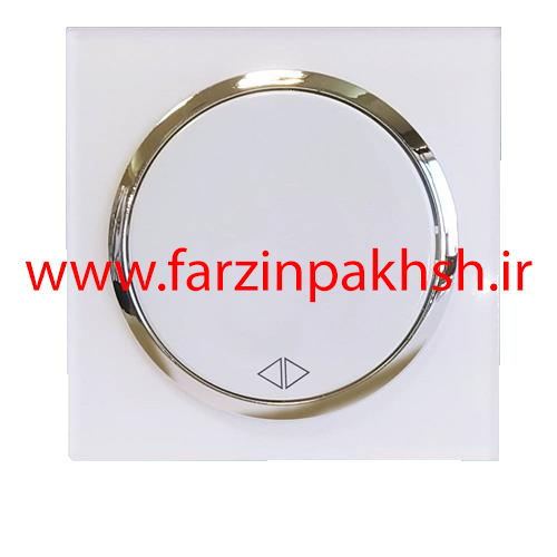 کلید کراکس (صلیبی) توکار دلند مدل آوا پلکسی قاب سفید