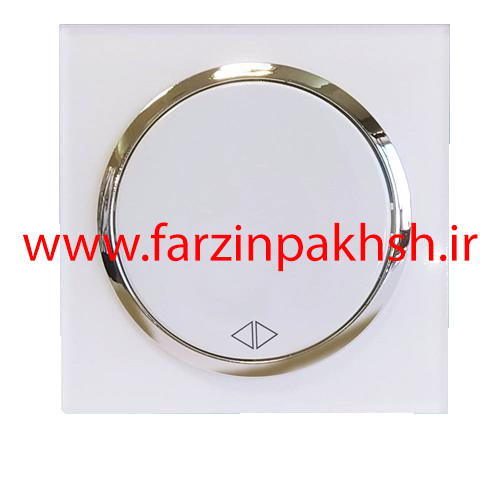 کلید کراکس (صلیبی) توکار دلند مدل آوا پلکسی قاب سفید