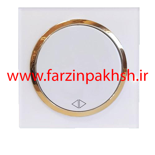 کلید کراکس (صلیبی) توکار دلند مدل آوا پلکسی قاب سفید