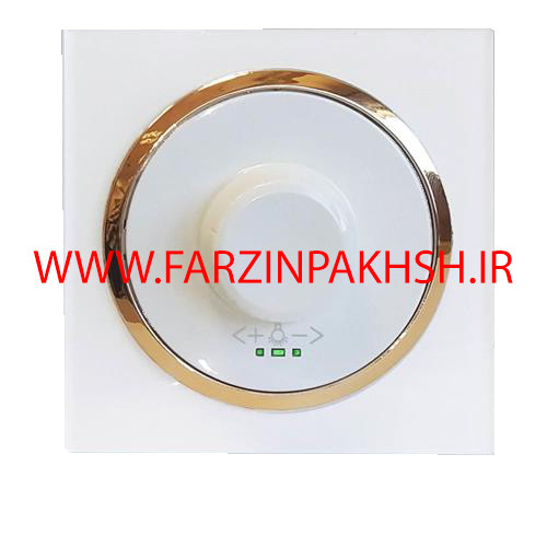 کلید دیمر لامپ(جدید) توکار دلند مدل آوا پلکسی قاب سفید