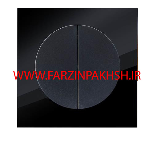 کلید دو پل توکار دلند مدل آوا پلکسی قاب مشکی